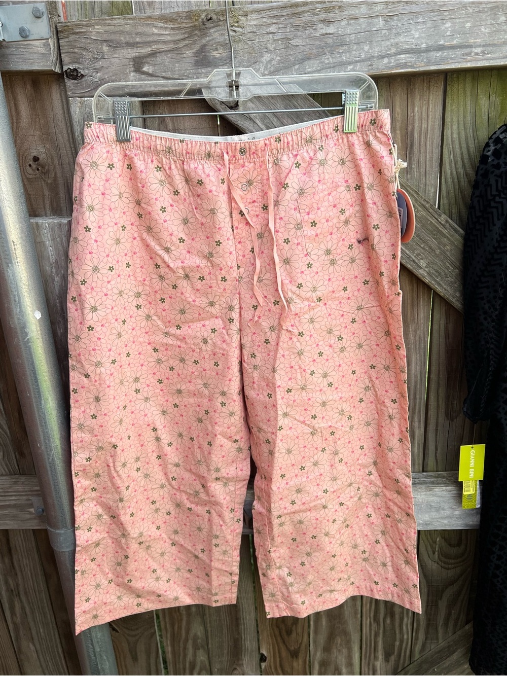 👗Life is good Pink Floral Drawstring crop Lounge Pants - Picture 2 of 8